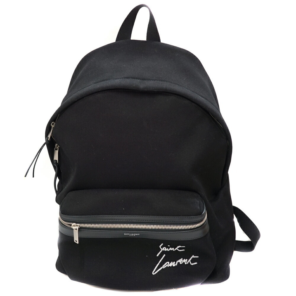 Saint Laurent City Backpack Black